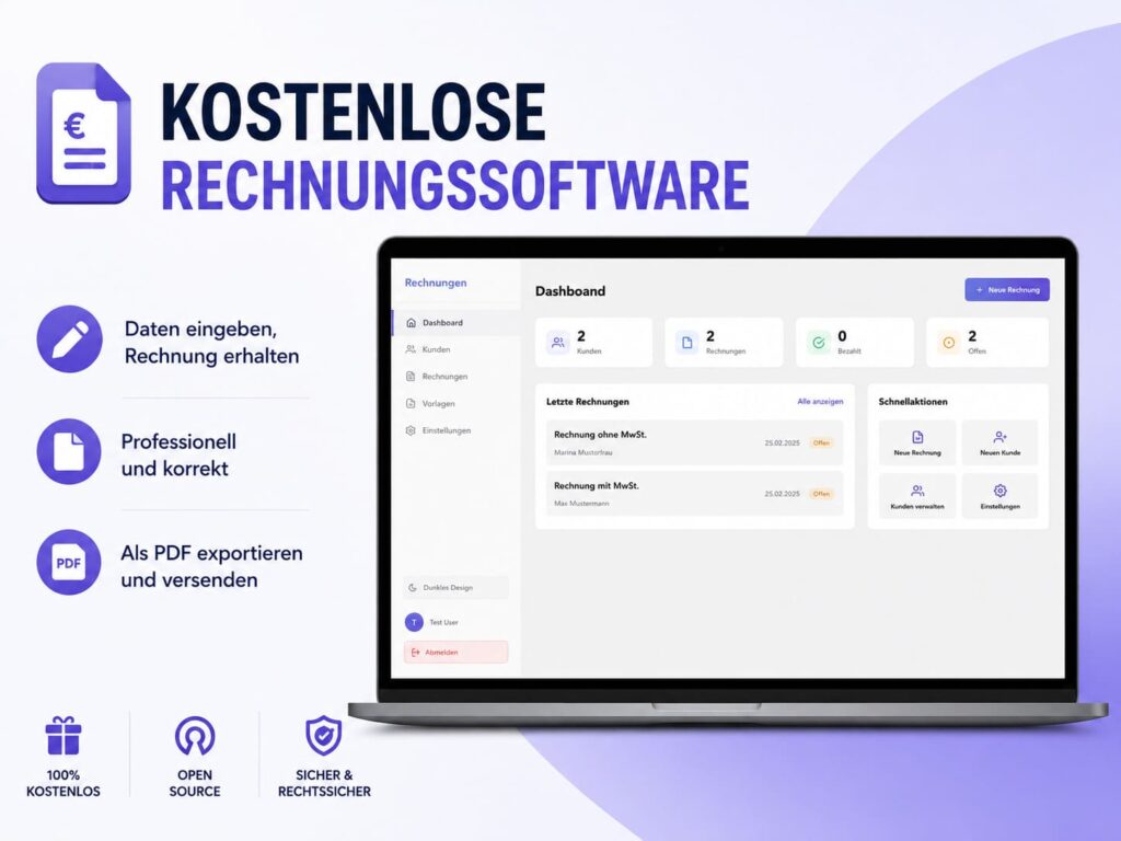 Kostenlose Rechnungssoftware